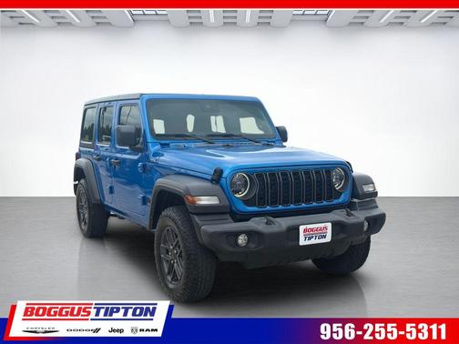 Hydro Blue Pearl Coat 2024 Jeep Wrangler Sport S