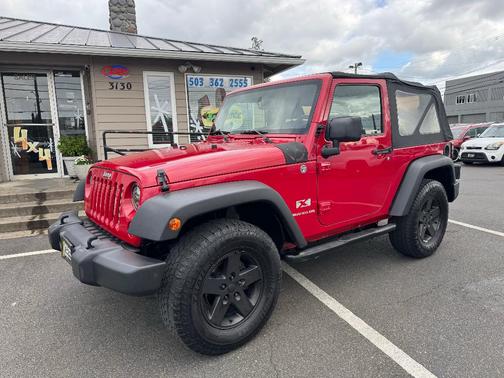 Red 2007 Jeep Wrangler X
