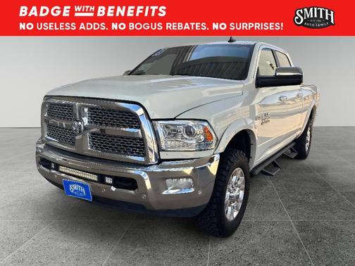 Pearl White 2018 RAM 2500 Laramie Crew Cab 4x4 6'4' Box