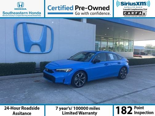 Boost Blue Pearl 2026 Honda Civic Hybrid Hatchback