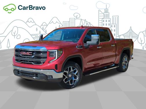 Volcanic Red Tintcoat 2025 GMC Sierra 1500 SLT
