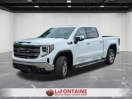 Summit White 2023 GMC Sierra 1500 SLT