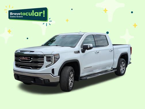 Summit White 2023 GMC Sierra 1500 SLT