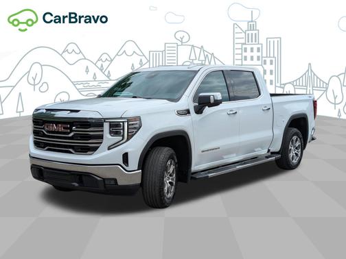 Summit White 2023 GMC Sierra 1500 SLT