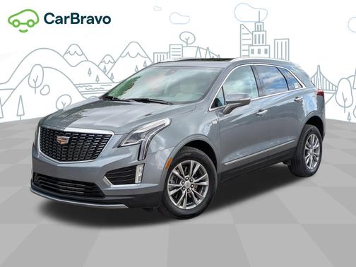 Satin Steel Metallic 2021 Cadillac XT5 AWD Premium Luxury