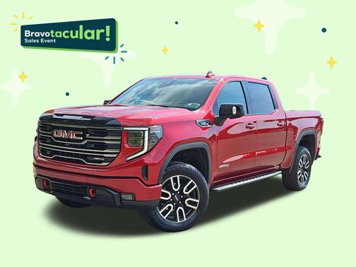 Volcanic Red Tintcoat 2025 GMC Sierra 1500 AT4