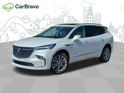White Frost Tricoat 2023 Buick Enclave Avenir