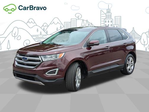 Burgundy Velvet Metallic Tinted Clearcoat 2018 Ford Edge Titanium