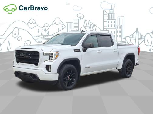 Summit White 2021 GMC Sierra 1500 Elevation