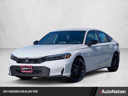 Platinum White Pearl 2026 Honda Civic Sport