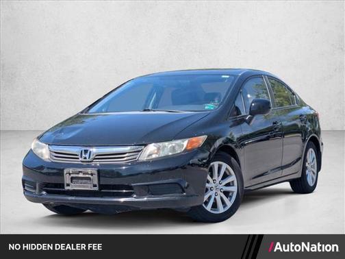 Crystal Black Pearl 2012 Honda Civic EX