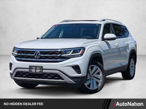 Pure White 2021 Volkswagen Atlas 3.6L SEL
