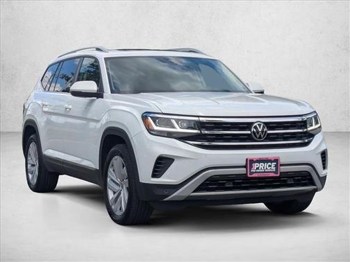 Pure White 2021 Volkswagen Atlas 3.6L SEL