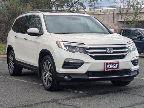 White Diamond Pearl 2016 Honda Pilot Elite