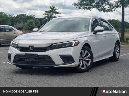 Platinum White Pearl 2022 Honda Civic LX