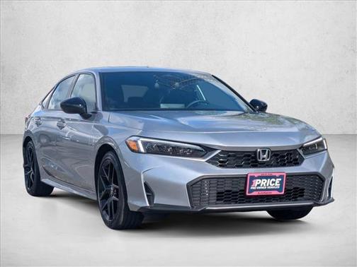 Solar Silver Metallic 2026 Honda Civic Hybrid Sport