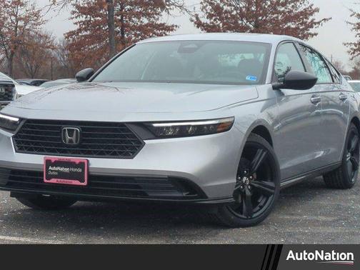 Solar Silver Metallic 2026 Honda Accord Hybrid Sport-L