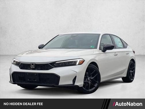 Platinum White Pearl 2026 Honda Civic Sport