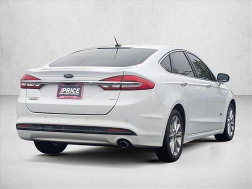 White Platinum Metallic Tri-Coat 2017 Ford Fusion Energi SE Luxury