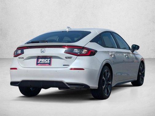 Platinum White Pearl 2026 Honda Civic Hybrid Sport Touring