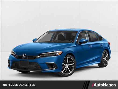 Aegean Blue Metallic 2023 Honda Civic Touring