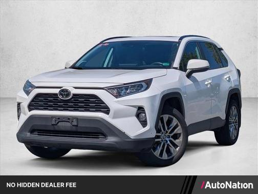 Super White 2020 Toyota RAV4 XLE Premium