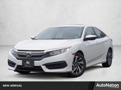 White Orchid Pearl 2016 Honda Civic EX
