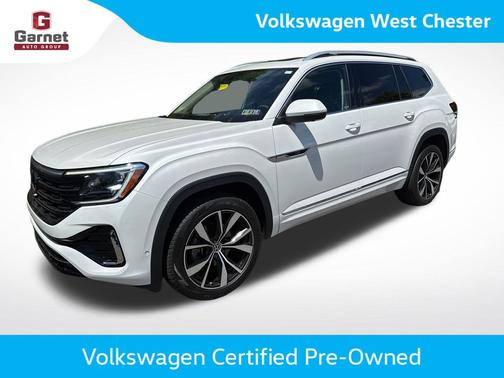 Opal White Pearl Effect 2024 Volkswagen Atlas 2.0T SEL Premium R-Line