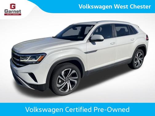 Opal White Pearl Effect 2023 Volkswagen Atlas Cross Sport 2.0T SEL