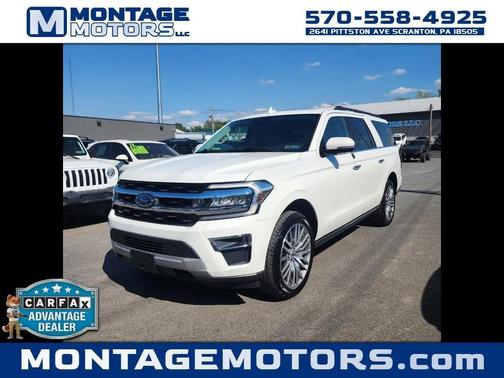 Star White Metallic Tri-Coat 2022 Ford Expedition Max Limited