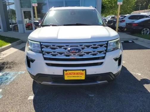 White Platinum Metallic Tri-Coat 2019 Ford Explorer XLT