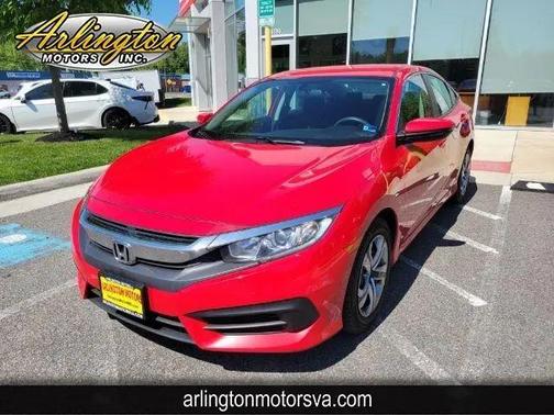 Red 2018 Honda Civic LX