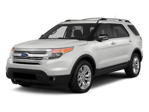 White Platinum Metallic Tri-Coat 2014 Ford Explorer XLT