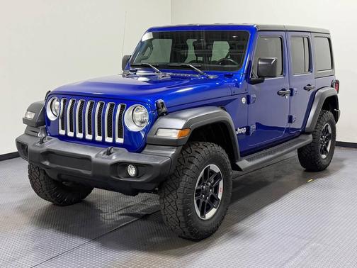 Blue 2018 Jeep Wrangler Unlimited Sport