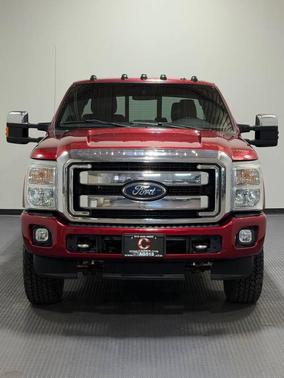 Red 2015 Ford F-350 Lariat Super Duty