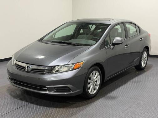 Gray 2012 Honda Civic EX