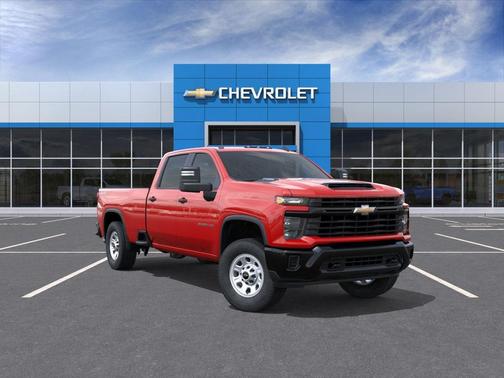 Red Hot 2026 Chevrolet Silverado 3500 Crew Cab, Long Bed, WT Dual Rear Wheel, RWD