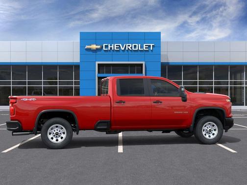Red Hot 2026 Chevrolet Silverado 3500 Crew Cab, Long Bed, WT Dual Rear Wheel, RWD