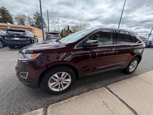 Burgundy 2018 Ford Edge SEL