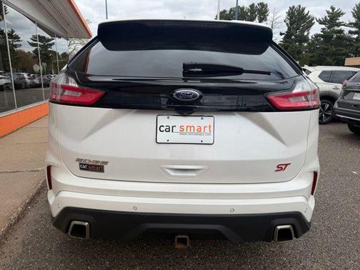 White Platinum Clearcoat Metallic 2019 Ford Edge ST