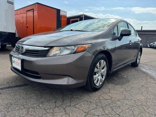 Gray 2012 Honda Civic LX