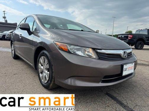 Gray 2012 Honda Civic LX