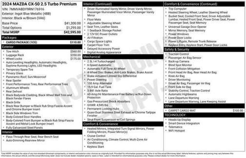 2024 Mazda CX-50 2.5 Turbo Premium Package