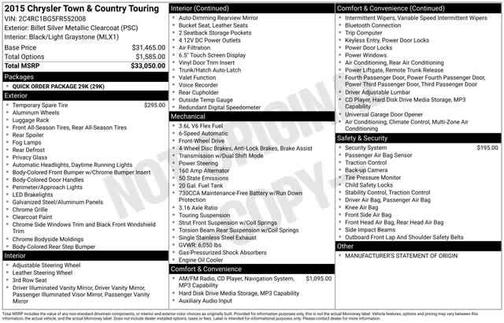 2015 Chrysler Town & Country Touring