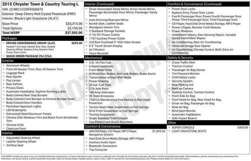 2015 Chrysler Town & Country Touring-L
