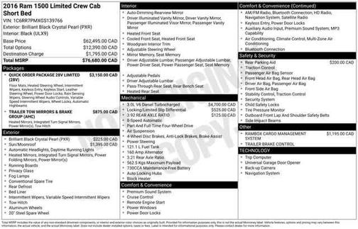 2016 RAM 1500 Longhorn