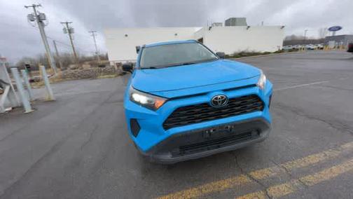 Blue Flame / Ice Edge Roof 2021 Toyota RAV4 LE