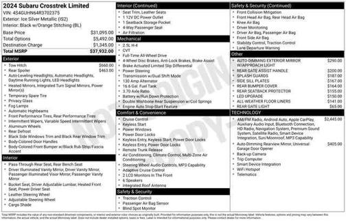 2024 Subaru Crosstrek Limited