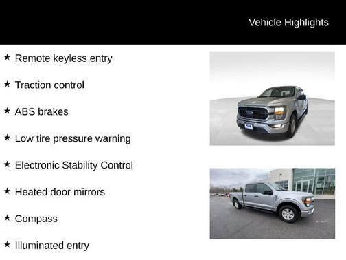 ICONIC SILVER METALLIC 2023 Ford F-150 XLT