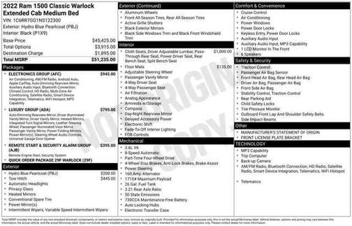2022 RAM 1500 Classic Warlock